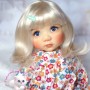 PERRUQUE DOLL WIG BISCOTTE BLOND 9.10" POUPÉE BJD QBABY RODGERDOLL MEADOWDOLLS MAE ZWERGNASE BLYTHE CUSTOM DOLLS