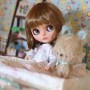 PERRUQUE DOLL WIG BOB CARAMEL 10/11" POUPÉE BJD MEADOWDOLLS MAE ADRYN BLYTHE CUSTOM DOLLS