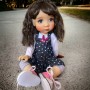 PERRUQUE DOLL WIG ALIZEE COFFEE 10.11 POUPEE BJD QBABY ROGERDOLL MEADOWDOLLS MAE ADRYN ZWERGNASE BLYTHE CUSTOM DOLLS