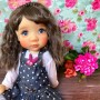 PERRUQUE DOLL WIG ALIZEE COFFEE 10.11 POUPEE BJD QBABY ROGERDOLL MEADOWDOLLS MAE ADRYN ZWERGNASE BLYTHE CUSTOM DOLLS