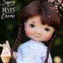 PERRUQUE MOHAIR MAFALDA DOLL WIG  7/8" POUPÉE  BJD DIANNA EFFNER LITTLE DARLING NIKKI BRITT DOLLS DOLLFIE MSD KAYE WIGGS...