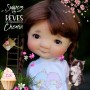 PERRUQUE MOHAIR MAFALDA DOLL WIG  7/8" POUPÉE  BJD DIANNA EFFNER LITTLE DARLING NIKKI BRITT DOLLS DOLLFIE MSD KAYE WIGGS...