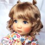 DOLL WIG CURLY COCO HONEY 8/9 BJD DOLL MEADOWDOLLS DUMPLING PULLIP KAYE WIGGS WICHTEL MUI CHAN MIDDIE BLYTHE