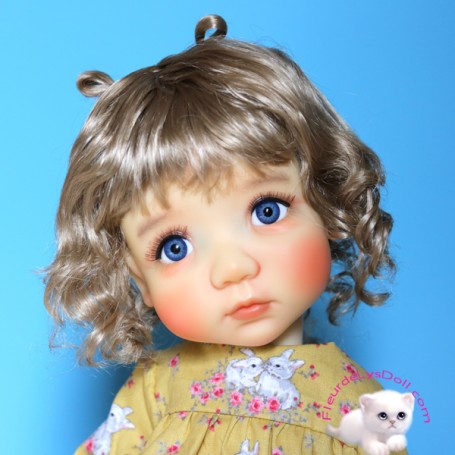 PERRUQUE WIG CURLY GINGEMBRE 8/9 POUPÉE BJD DOLL MEADOWDOLLS DUMPLING PULLIP KAYE WIGGS WICHTEL MUI CHAN MIDDIE BLYTHE