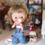 PERRUQUE WIG CURLY GINGEMBRE 8/9 POUPÉE BJD DOLL MEADOWDOLLS DUMPLING PULLIP KAYE WIGGS WICHTEL MUI CHAN MIDDIE BLYTHE