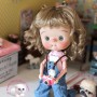 PERRUQUE WIG CURLY GINGEMBRE 8/9 POUPÉE BJD DOLL MEADOWDOLLS DUMPLING PULLIP KAYE WIGGS WICHTEL MUI CHAN MIDDIE BLYTHE