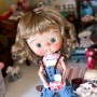 PERRUQUE WIG CURLY GINGEMBRE 8/9 POUPÉE BJD DOLL MEADOWDOLLS DUMPLING PULLIP KAYE WIGGS WICHTEL MUI CHAN MIDDIE BLYTHE