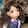 PERRUQUE DOLL WIG ALIZEE CAFE 7/8" POUPÉE BJD DIANNA EFFNER LITTLE DARLING NIKKI BRITT DOLLS DOLLFIE MSD KAYE WIGGS...