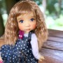 PERRUQUE DOLL WIG ALIZEE MIEL 7/8" POUPÉE BJD DIANNA EFFNER LITTLE DARLING NIKKI BRITT DOLLS DOLLFIE MSD KAYE WIGGS...