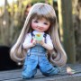 PERRUQUE WIG RAINBOW BLOND FONCE 8/9 POUPÉE BJD PULLIP MEADOWS DOLL KAYE WIGGS WICHTEL