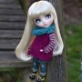 PERRUQUE POUPÉE DOLL WIG RAINBOW BLONDE 8/9 BJD MEADOWDOLLS DUMPLING PULLIP KAYE WIGGS WICHTEL MUI CHAN MIDDIE BLYTHE
