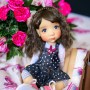 PERRUQUE DOLL WIG ALIZEE CAFE 6/7" POUPÉE BJD YOSD MUDOLL DOTORIES MEADOWDOLLS CHIBBIS IPLEHOUSE LITTLE FEE UNOA PATSY ...