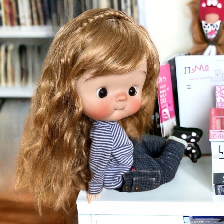 PERRUQUE DOLL WIG ALIZEE MIEL 6/7" POUPÉE BJD YOSD MUDOLL DOTORIES MEADOWDOLLS CHIBBIS IPLEHOUSE LITTLE FEE UNOA PATSY ...