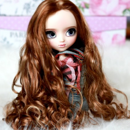Perruque Monique OOAK Pour Poupée Barbie – Création Unique, Sans La Poupée