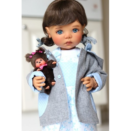 LOVELY DOLL MINIATURE KIKI MONCHHICHI 11 CM PLUSH MEADOWDOLLS BLYTHE PULLIP  STODOLL OB11 QBABY DOLLS