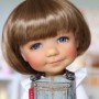 PERRUQUE DOLL WIG BOB CARAMEL 8/9 POUPÉE BJD MEADOWDOLLS PULLIP KAYE WIGGS WICHTEL SD LUTS MUI CHAN MIDDIE BLYTHE