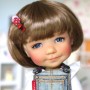PERRUQUE DOLL WIG BOB CARAMEL 8/9 POUPÉE BJD MEADOWDOLLS PULLIP KAYE WIGGS WICHTEL SD LUTS MUI CHAN MIDDIE BLYTHE