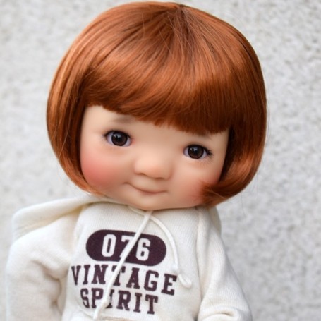 PERRUQUE DOLL WIG BOB MIXTE CARROT 8.9 POUPÉE BJD MEADOWDOLLS PULLIP KAYE WIGGS WICHTEL MIDDIE BLYTHE