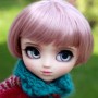 PERRUQUE WIG PETIT BOB ROSE VIOLINE 8/9 BJD MY MEADOWS PULLIP KAYE WIGGS WICHTEL SD DZ AOD DOD LUTS MUI CHAN PETITE BLYTHE