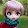 PERRUQUE WIG PETIT BOB ROSE VIOLINE 8/9 BJD MY MEADOWS PULLIP KAYE WIGGS WICHTEL SD DZ AOD DOD LUTS MUI CHAN PETITE BLYTHE
