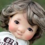 PERRUQUE DOLL WIG FOXY CAFÉ AU LAIT 8/9 POUPÉE BJD MEADOWDOLLS PULLIP KAYE WIGGS WICHTEL SD LUTS MUI CHAN MIDDIE BLYTHE