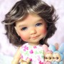 PERRUQUE DOLL WIG FOXY CAFÉ AU LAIT 8/9 POUPÉE BJD MEADOWDOLLS PULLIP KAYE WIGGS WICHTEL SD LUTS MUI CHAN MIDDIE BLYTHE
