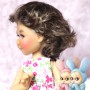 PERRUQUE DOLL WIG FOXY CAFÉ AU LAIT 8/9 POUPÉE BJD MEADOWDOLLS PULLIP KAYE WIGGS WICHTEL SD LUTS MUI CHAN MIDDIE BLYTHE