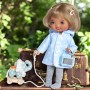 ADORABLE PETIT MANTEAU BLEU A POIS POUR POUPÉE BJD DOLL LATI YELLOW PUKIFEE IRREALDOLL ET AUTRES PETITES POUPEES DE MEME TAILLE