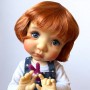 PERRUQUE WIG BOB LIGHT RED FOX POUPEE MEADOWDOLLS MAE BJD DOLL BLYTHE NEO BLYTHE DOLLS...10.11"