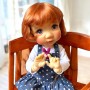 PERRUQUE WIG BOB LIGHT RED FOX POUPEE MEADOWDOLLS MAE BJD DOLL BLYTHE NEO BLYTHE DOLLS...10.11"