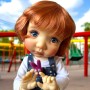 PERRUQUE WIG BOB LIGHT RED FOX POUPEE MEADOWDOLLS MAE BJD DOLL BLYTHE NEO BLYTHE DOLLS...10.11"