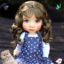 PERRUQUE DOLL WIG NEW LONG SOFT MOHAIR DARK GINGEMBRE 9-10 POUR POUPÉE BJD QBABY BLYTHE MEADOWDOLLS MAE ADRYN