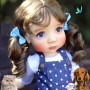 PERRUQUE DOLL WIG NEW LONG SOFT MOHAIR DARK GINGEMBRE 9-10 POUR POUPÉE BJD QBABY BLYTHE MEADOWDOLLS MAE ADRYN