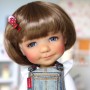 PERRUQUE DOLL WIG BOB BLOND ROSE 8/9 POUPÉE BJD MEADOWDOLLS PULLIP KAYE WIGGS WICHTEL SD LUTS MUI CHAN MIDDIE BLYTHE