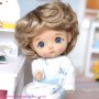 PERRUQUE WIG ANGE BLOND GINGER POUPÉE BJD STODOLL OB11 CUSTOM SYBARITE AMYDOLL KKNER LATI YELLOW PUKIFEE DOLL