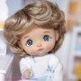 PERRUQUE WIG ANGE BLOND GINGER POUPÉE BJD STODOLL OB11 CUSTOM SYBARITE AMYDOLL KKNER LATI YELLOW PUKIFEE DOLL