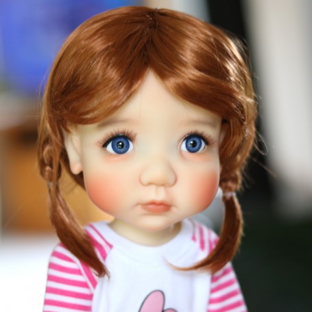 PERRUQUE POUPÉE DOLL WIG CHOUPETTE ROUSSE BJD QBABY ROGERDOLL MEADOWDOLLS MAE ADRYN ZWERGNASE BLYTHE CUSTOM DOLLS