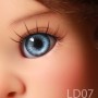 YEUX GLIB BLEUS BLUE DREAM LD07 REALISTIC EYES POUPÉE BJD BALL JOINTED DOLL LATI YELLOW IPLEHOUSE 14 mm