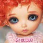 YEUX GLIB BLEUS BLUE DREAM LD07 REALISTIC EYES POUPÉE BJD BALL JOINTED DOLL LATI YELLOW IPLEHOUSE 14 mm