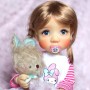 PERRUQUE POUPÉE DOLL WIG 10.11 CHOUPETTE BLOND MIEL BJD QBABY ROGERDOLL MEADOWDOLLS MAE ADRYN ZWERGNASE BLYTHE CUSTOM DOLLS