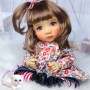 PERRUQUE POUPEE DOLL WIG BISCOTTE CAFE 9.10" BJD QBABY RODGERDOLL MEADOWDOLLS MAE ZWERGNASE BLYTHE CUSTOM DOLLS