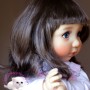 PERRUQUE POUPEE DOLL WIG BISCOTTE CAFE 9.10" BJD QBABY RODGERDOLL MEADOWDOLLS MAE ZWERGNASE BLYTHE CUSTOM DOLLS