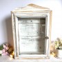 ADORABLE PETITE ARMOIRE VITRINE VINTAGE REVISITEE A LA MAIN SHABBY POUR VOS PETITES MINIATURES ET PETITES POUPEES