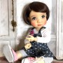 PERRUQUE DOLL WIG CARRE BRUN 10.11 POUPEE BJD QBABY ROGERDOLL MEADOWDOLLS MAE ADRYN ZWERGNASE BLYTHE CUSTOM DOLLS