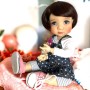 PERRUQUE DOLL WIG CARRE BRUN 10.11 POUPEE BJD QBABY ROGERDOLL MEADOWDOLLS MAE ADRYN ZWERGNASE BLYTHE CUSTOM DOLLS