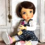 PERRUQUE DOLL WIG CARRE BRUN 10.11 POUPEE BJD QBABY ROGERDOLL MEADOWDOLLS MAE ADRYN ZWERGNASE BLYTHE CUSTOM DOLLS