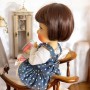 PERRUQUE DOLL WIG CARRE BRUN 10.11 POUPEE BJD QBABY ROGERDOLL MEADOWDOLLS MAE ADRYN ZWERGNASE BLYTHE CUSTOM DOLLS