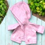 VÊTEMENT PETIT MANTEAU IMPERMEABLE ROSE POUR POUPÉE BJD 35 38 CM MAE, AYA, MASHA, MOPPETS, MEADOWDOLLS