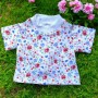 VETEMENT TEE SHIRT FLEURS POUR POUPÉE BJD MAE AYA MASHA MOPPETS BB SAFFI SYLVIA SCARLETT DOLLS MEADOWDOLLS