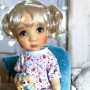 VETEMENT TEE SHIRT FLEURS POUR POUPÉE BJD MAE AYA MASHA MOPPETS BB SAFFI SYLVIA SCARLETT DOLLS MEADOWDOLLS